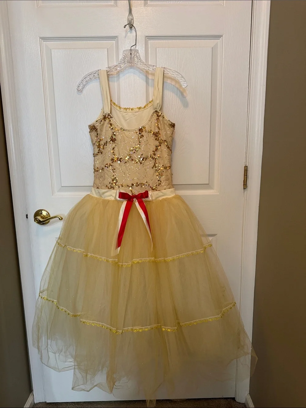Revolution Sparkling Gold Tulle Costume Dress